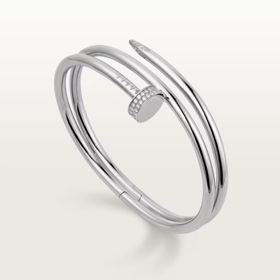 [⭐Seralia]JUSTE BRACELET 3.5MM DOUBLE ROW DIAMOND