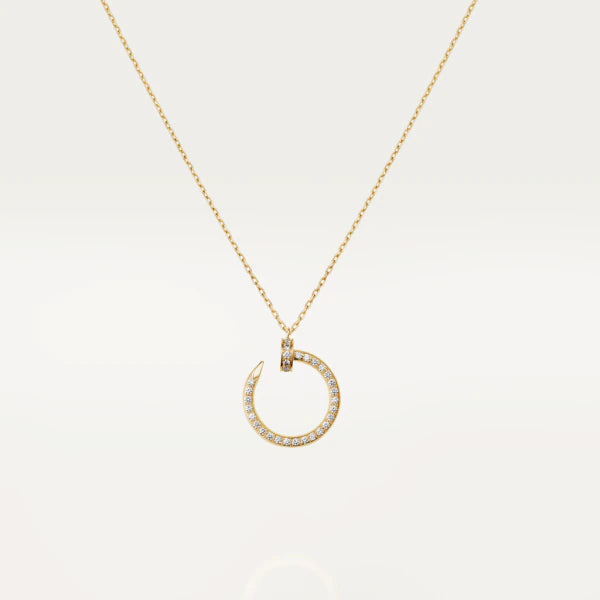 [⭐Seralia]JUSTE NECKLACE GOLD DIAMONDS