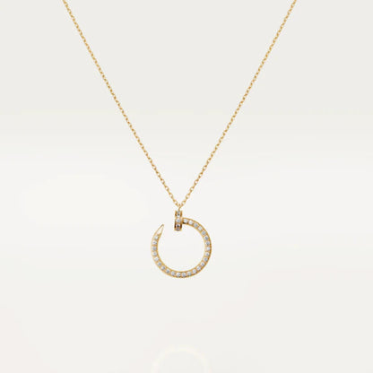 [⭐Seralia]JUSTE NECKLACE GOLD DIAMONDS