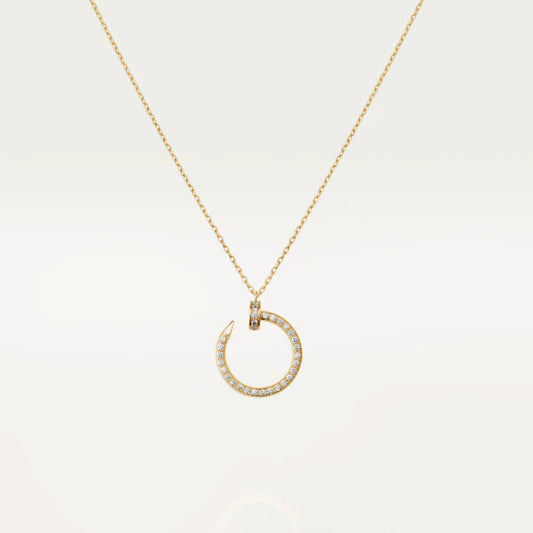 [⭐Seralia]JUSTE NECKLACE GOLD DIAMONDS