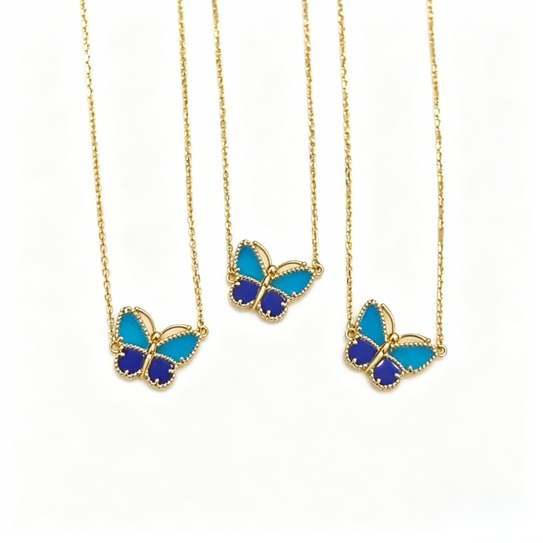 [⭐Seralia]  2026 NEW LUCKY BUTTERFLY 1 MOTIFS NECKLACE