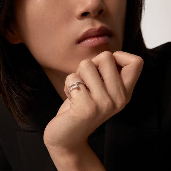 [⭐Seralia]JUSTE RING 1.8MM SILVER DIAMONDS