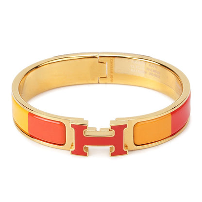 [⭐Seralia]H BRACELET ORANGE RAINBOW CERAMIC