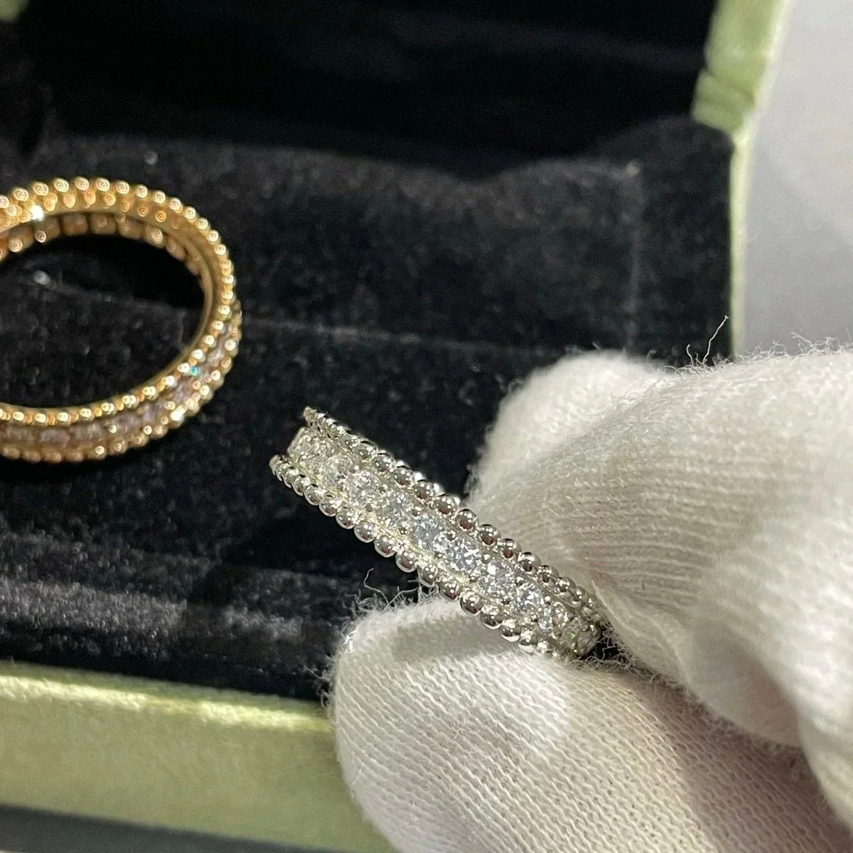 [⭐Seralia]PERLEE DIAMOND ROSE GOLD RING