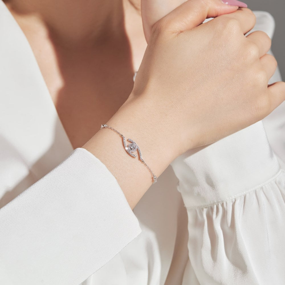 [⭐Seralia]Demo Eye Pave-Set Diamond Bracelet