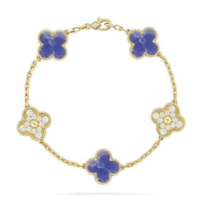 [⭐Seralia]CLOVER 5 MOTIF BLUE VEINS BRACELET COLLECTION