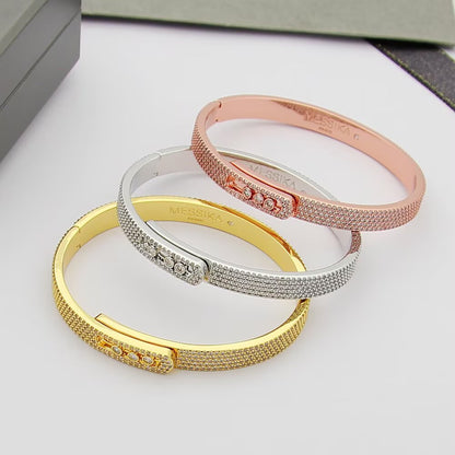 [⭐Seralia]Move Noa Full Pavé Diamond Bangle Bracelet