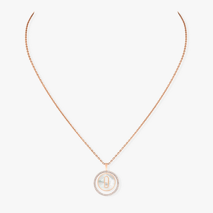[⭐Seralia]Demo MOVE 1 DIAMOND WHITE MOTHER OF PEARL PINK GOLD DIAMOND NECKLACE