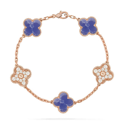 [⭐Seralia]CLOVER 5 MOTIF BLUE VEINS BRACELET COLLECTION