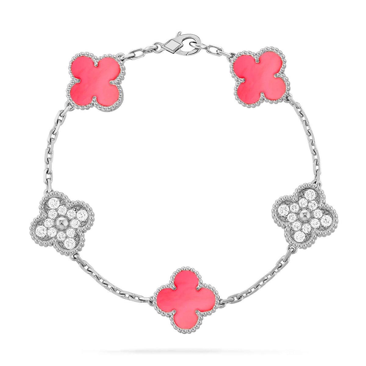 [⭐Seralia] CLOVER 5 MOTIFS  PINK MOP BRACELET COLLECTION