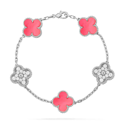 [⭐Seralia] CLOVER 5 MOTIFS  PINK MOP BRACELET COLLECTION