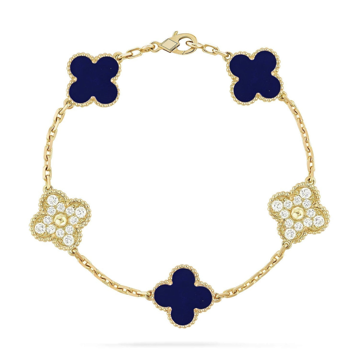 [⭐Seralia]CLOVER 5 MOTIF LAPIS LAZULI BRACELET COLLECTION