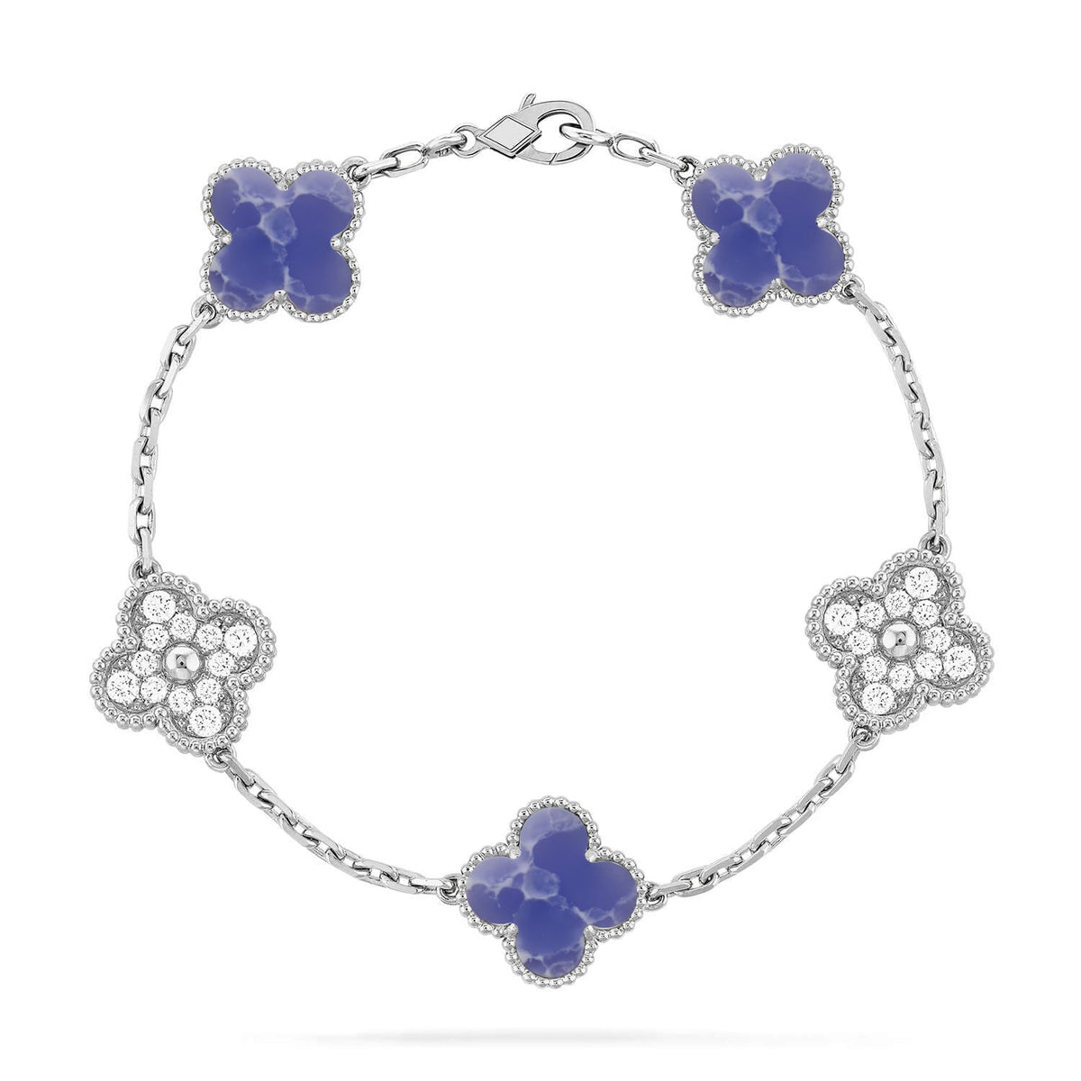 [⭐Seralia]CLOVER 5 MOTIF BLUE VEINS BRACELET COLLECTION
