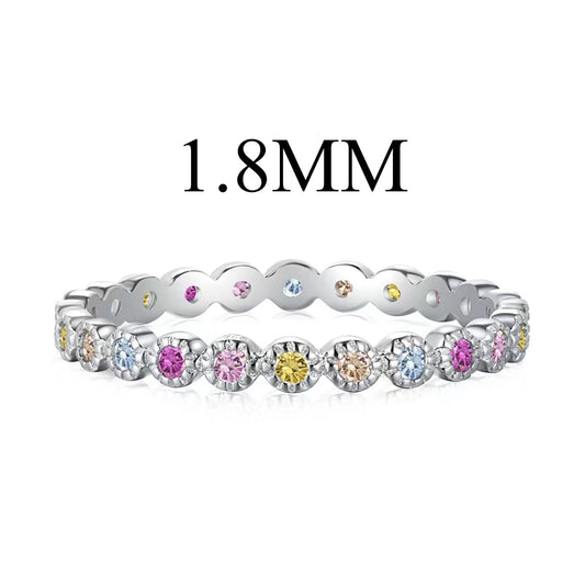 [Lucky Jewelry]Unique Scintillating Round Cut Daily Ring