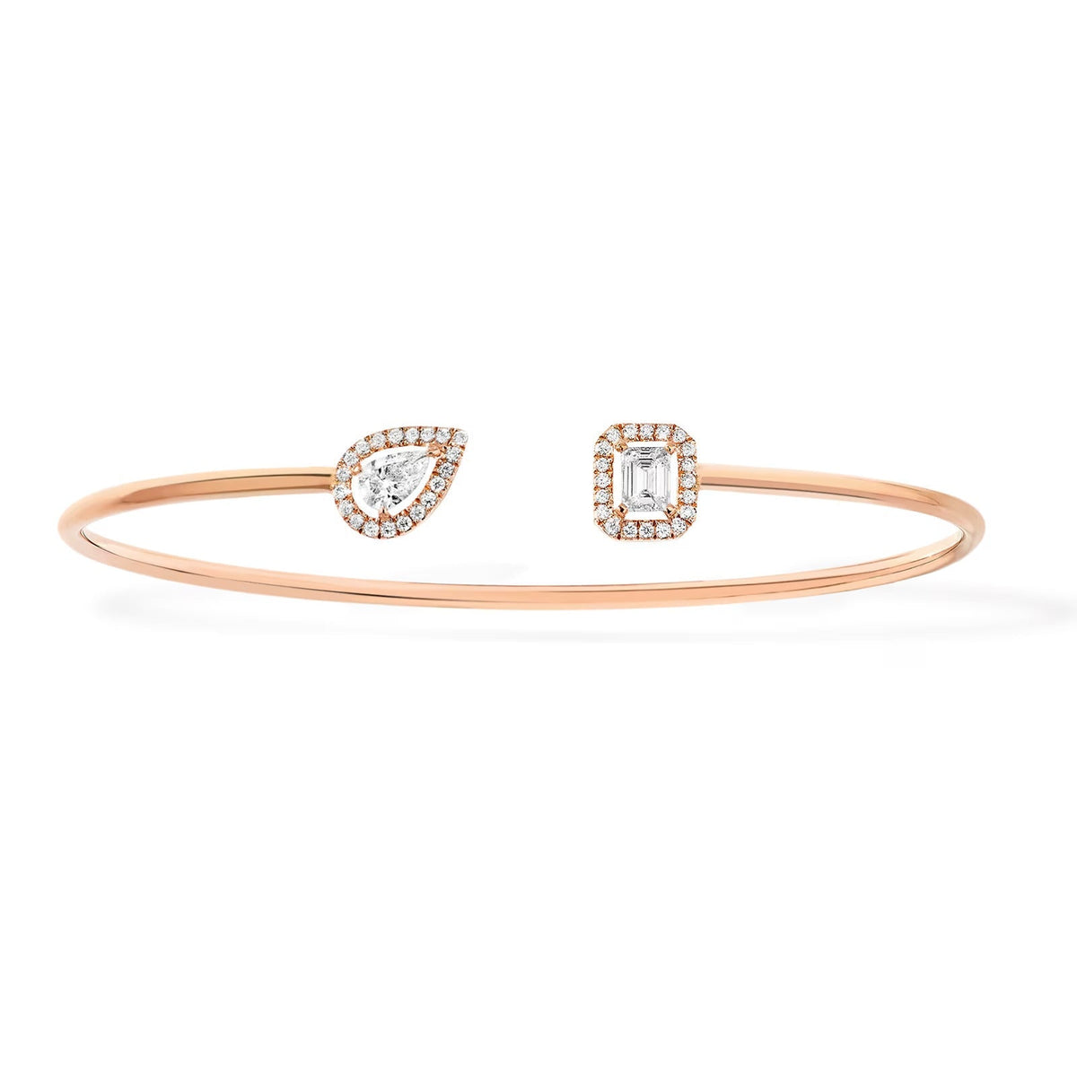 [⭐Seralia]JONC FLEX MY TWIN TOI & MOI SILVER DIAMOND BRACELET