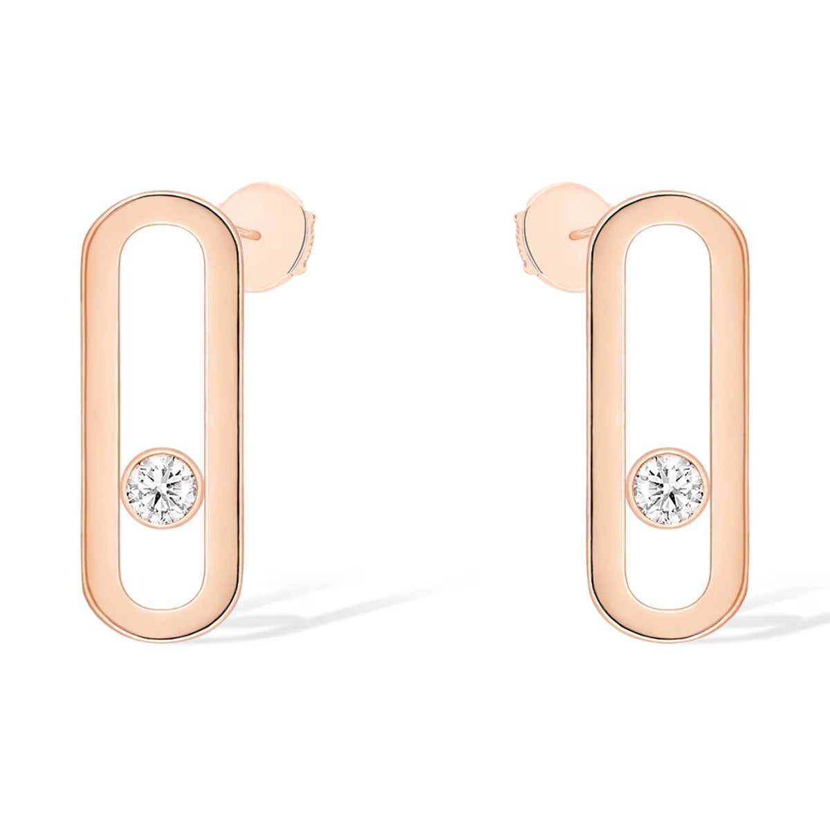 [⭐Seralia]MOVE UNO SMALL 1 DIAMOND EARRINGS