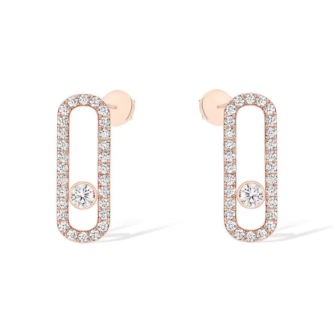 [⭐Seralia]MOVE UNO STUD DIAMOND PAVED EARRINGS