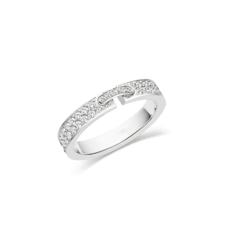 [⭐Seralia]ALLIANCE LIENS VIDENCE PAVED DIAMOND 4MM RING
