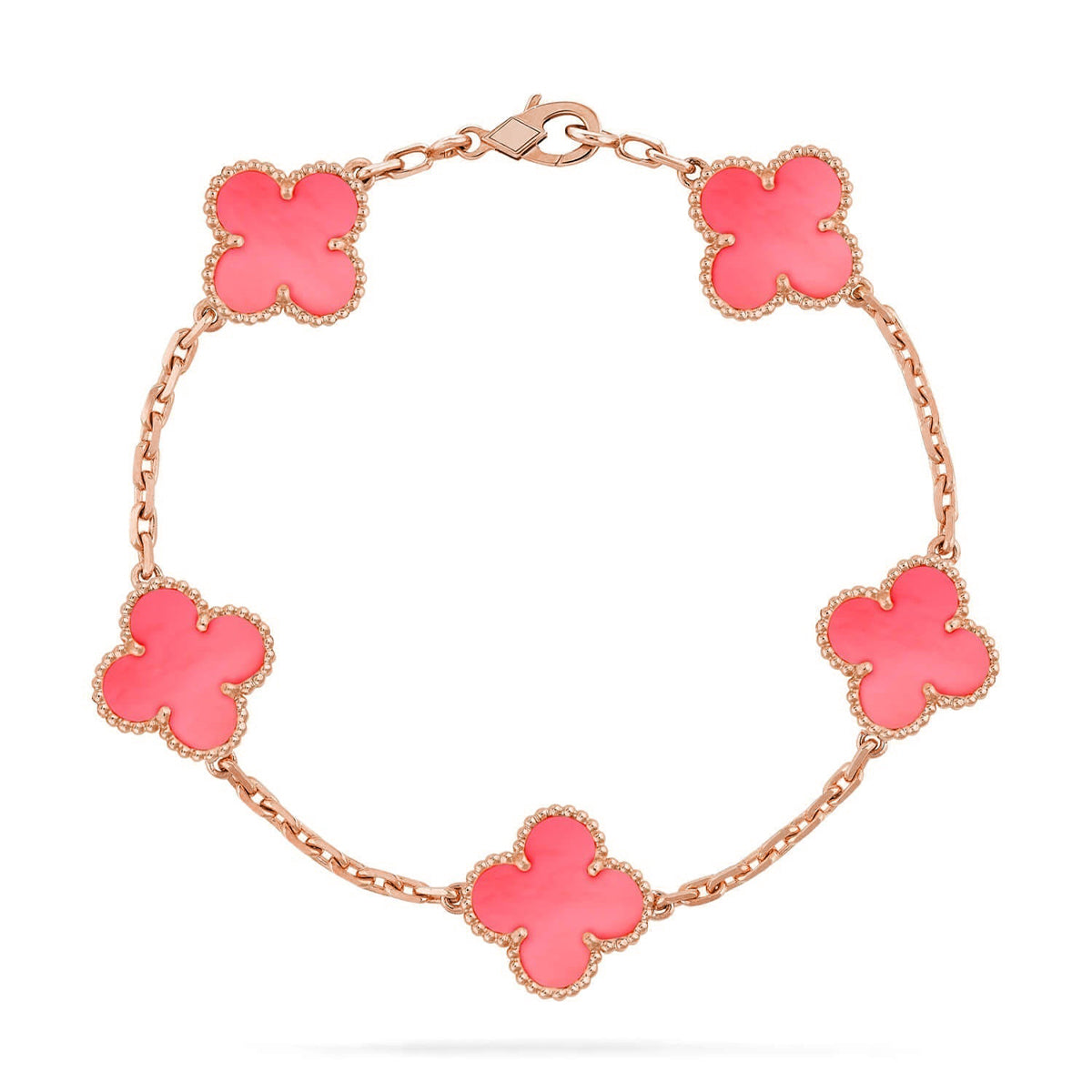 [⭐Seralia] CLOVER 5 MOTIFS  PINK MOP BRACELET COLLECTION