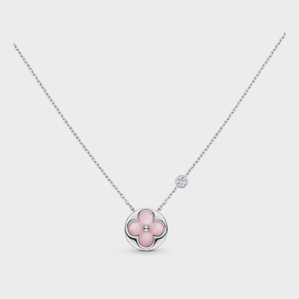 [⭐Seralia]SUN MOTIF PINK MOP SILVER BRACELET