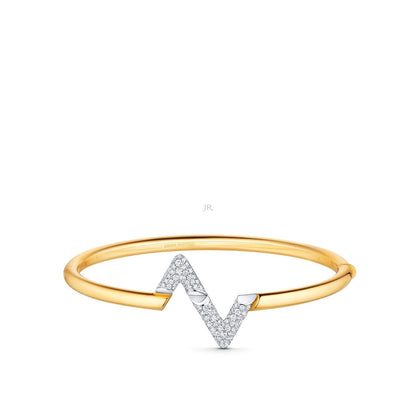 [⭐Seralia]VOLTE UPSITE DOWN GOLD DIAMOND BRACELET