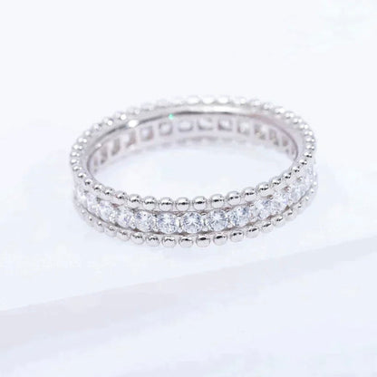 [⭐Seralia]PERLEE DIAMOND SILVER RING