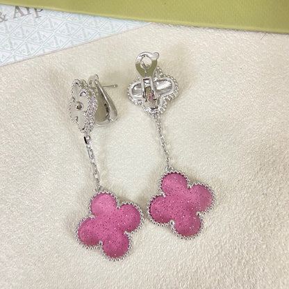 [⭐Seralia]2026 NEW CLOVER 2 MOTIF  BUBBLE PINK ENAMEL