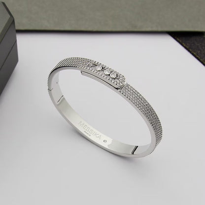 [⭐Seralia]Move Noa Full Pavé Diamond Bangle Bracelet