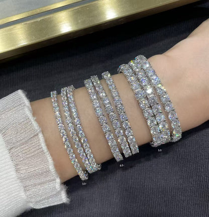 [⭐Seralia jewelrys]TENNIS BRACELET WITH FULL DIAMOND SETTING