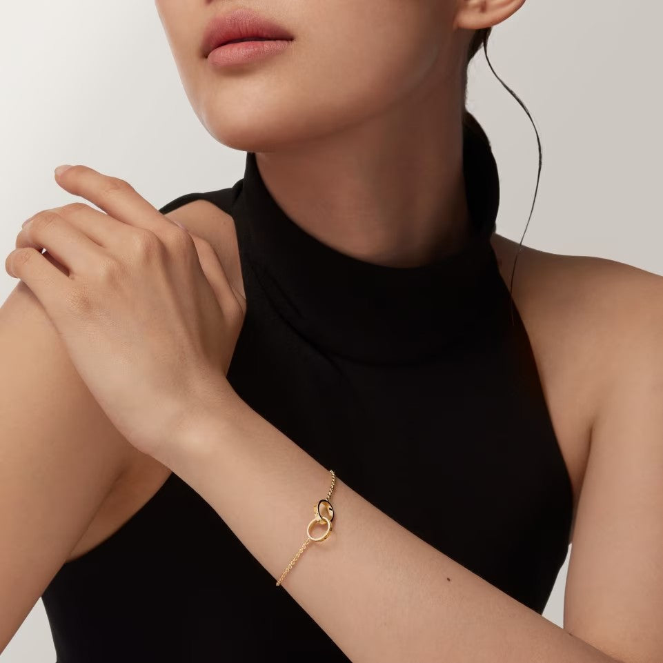 [⭐Seralia]LOVE BRACELET DOUBLE RING
