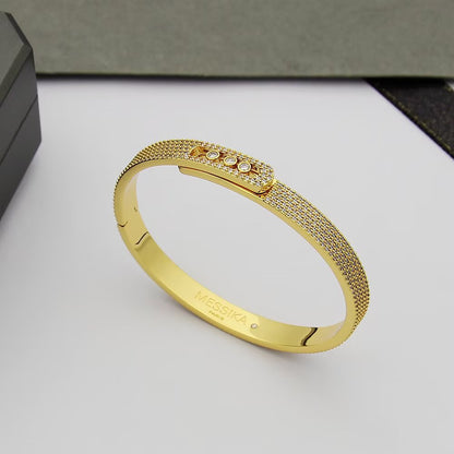 [⭐Seralia]Move Noa Full Pavé Diamond Bangle Bracelet