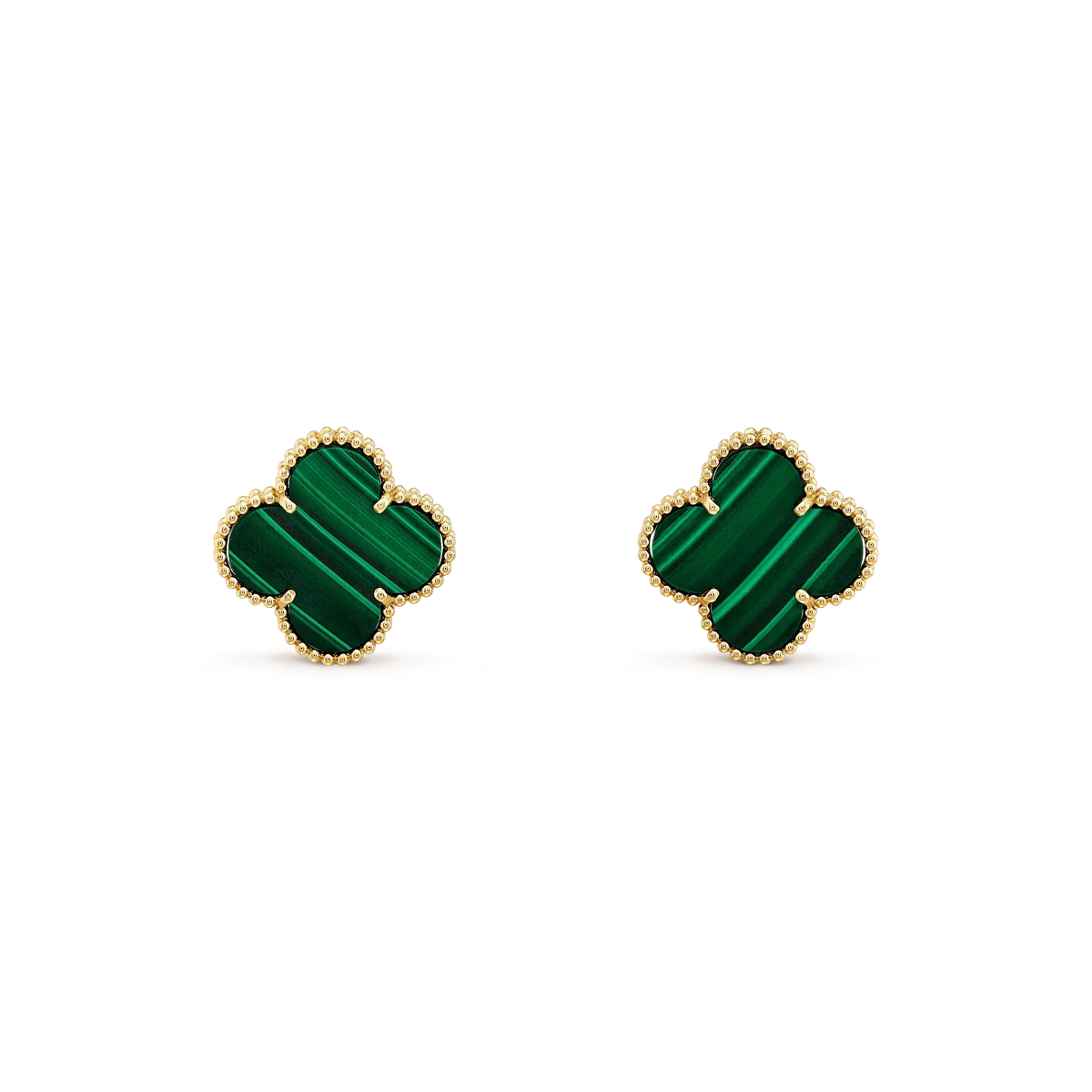 [⭐Seralia]CLOVER MINI 9.5MM MALACHITE  EARRINGS