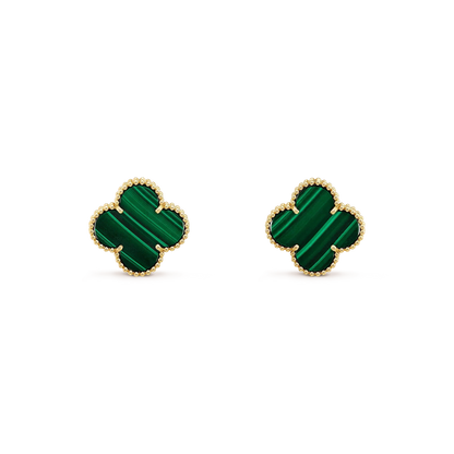 [⭐Seralia]CLOVER MINI 9.5MM MALACHITE  EARRINGS