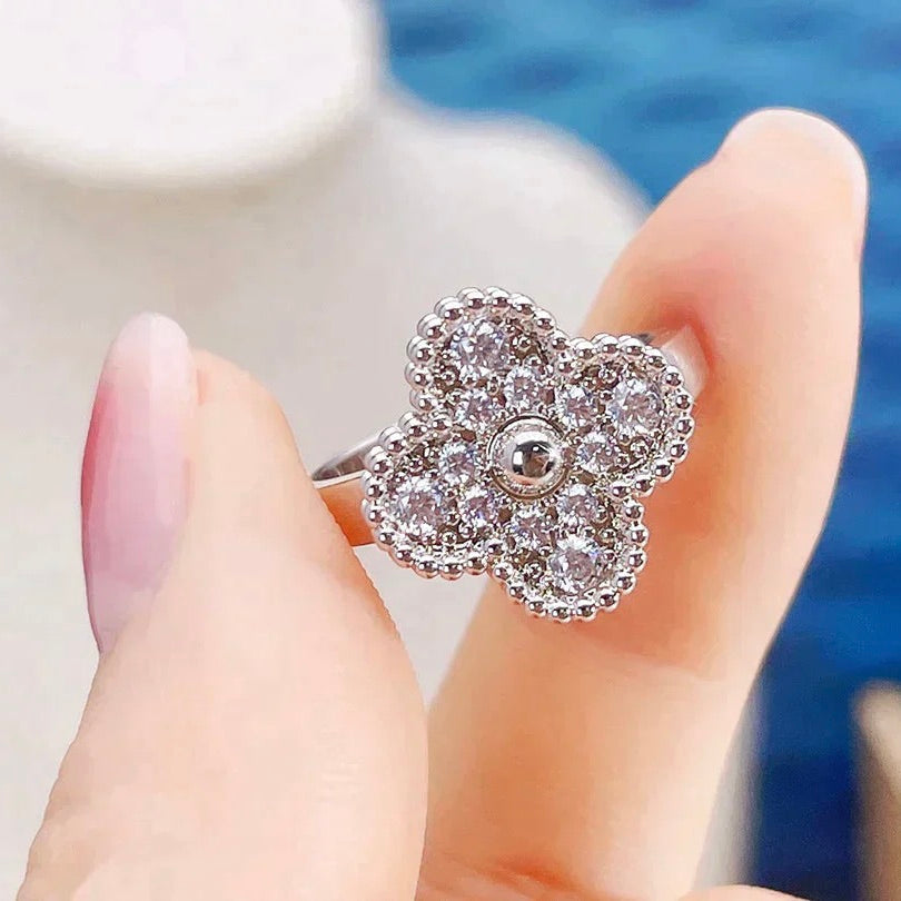[⭐Seralia]CLOVER DIAMOND RING