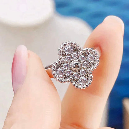 [⭐Seralia]CLOVER DIAMOND RING
