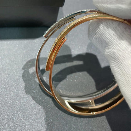 [⭐Seralia]Move Noa Rose Gold Pavé Diamond Bangle Bracelet