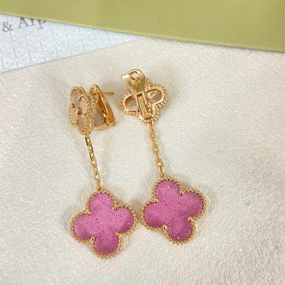 [⭐Seralia]2026 NEW CLOVER 2 MOTIF  BUBBLE PINK ENAMEL