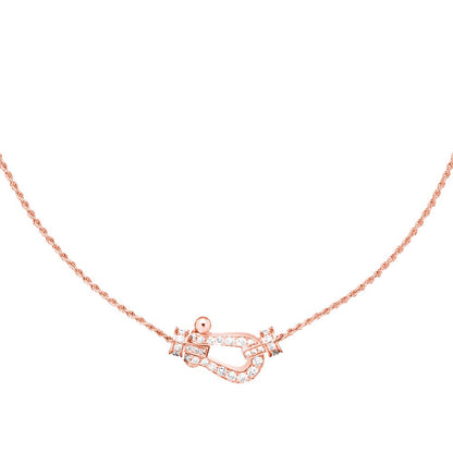 [⭐Seralia]FORCE 10 PINK GOLD DIAMOND NECKLACE