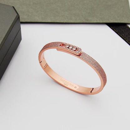 [⭐Seralia]Move Noa Full Pavé Diamond Bangle Bracelet