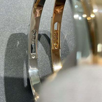 [⭐Seralia]Move Noa Rose Gold Pavé Diamond Bangle Bracelet