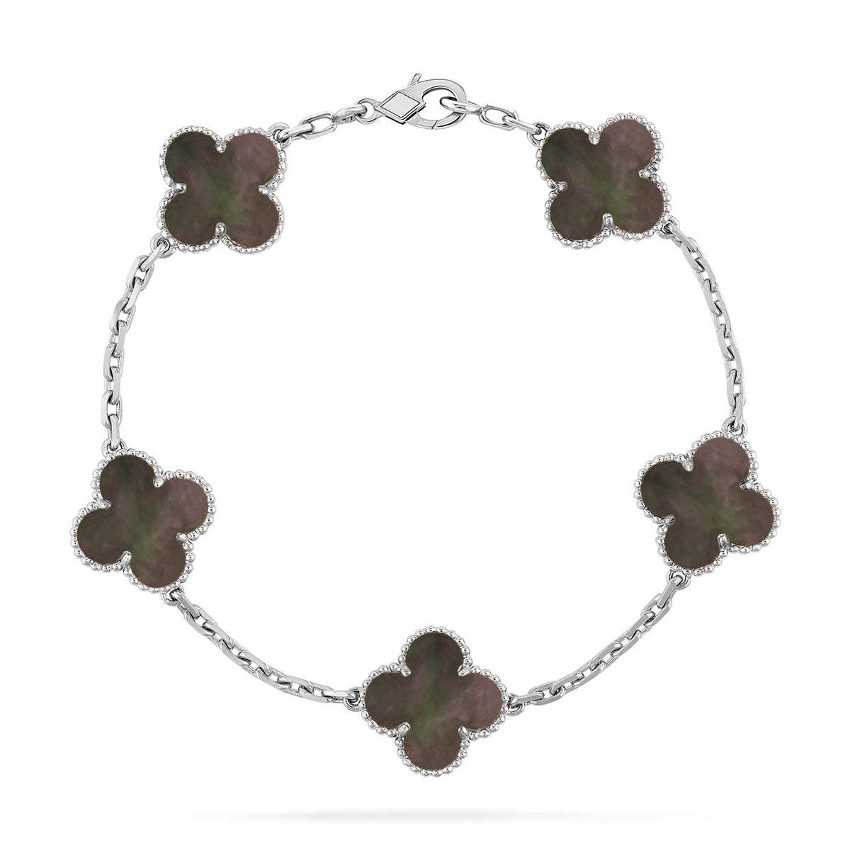 [⭐Seralia] CLOVER 5 MOTIF GRAY MOP BRACELET COLLECTION
