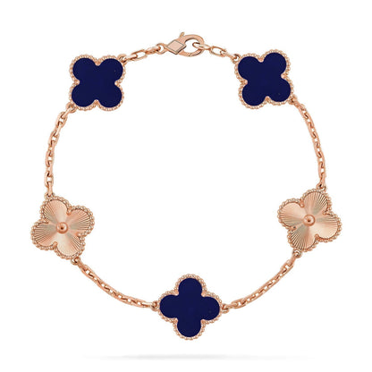 [⭐Seralia]CLOVER 5 MOTIF LAPIS LAZULI BRACELET COLLECTION