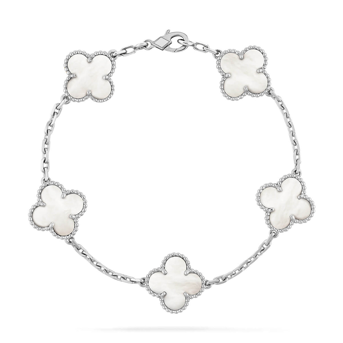 [⭐Seralia]CLOVER WHITE PEARL MOP 5 MOTIF BRACELET COLLECTION