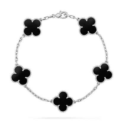 [⭐Seralia] CLOVER 5 MOTIF ONYXS BRACELET COLLECTION