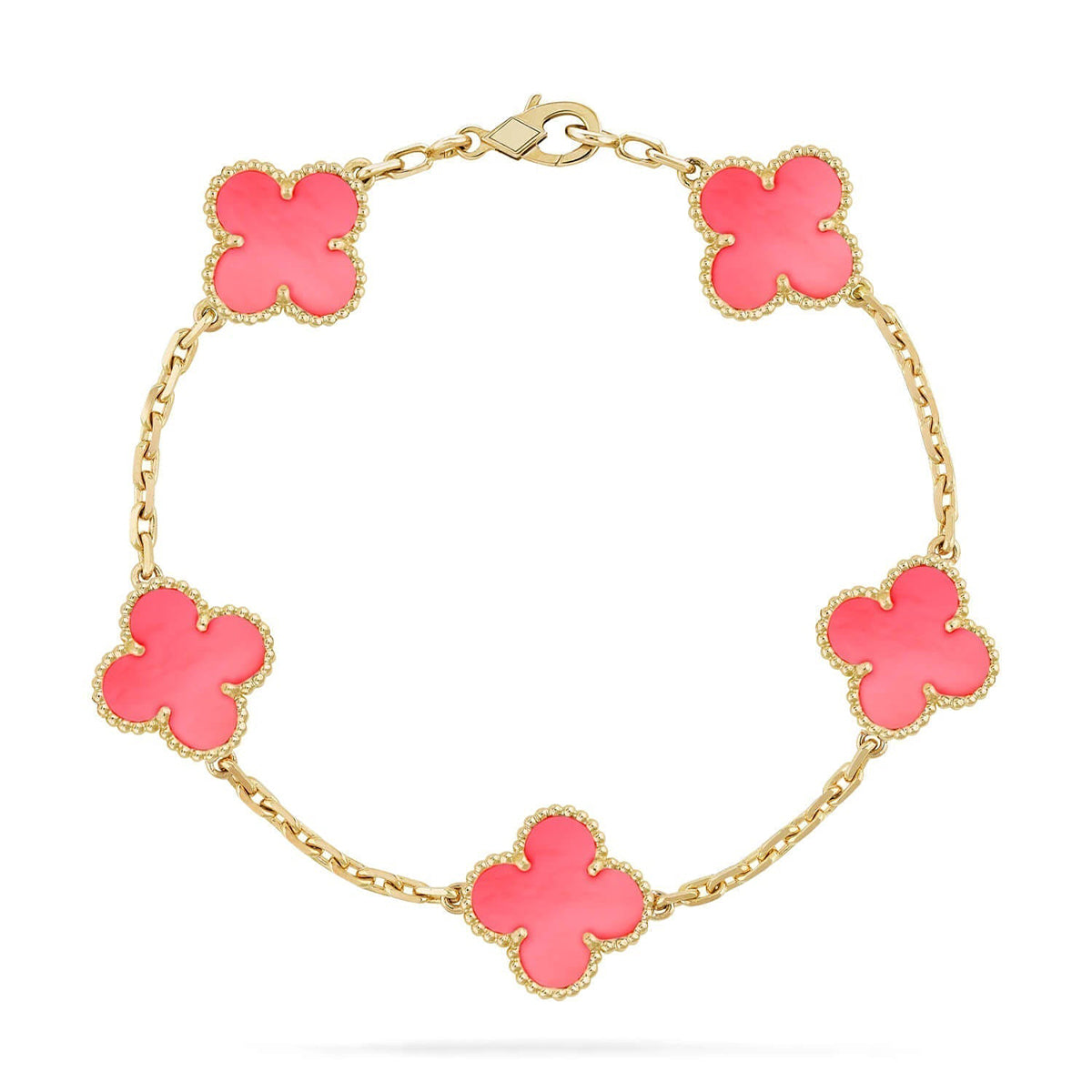 [⭐Seralia] CLOVER 5 MOTIFS  PINK MOP BRACELET COLLECTION