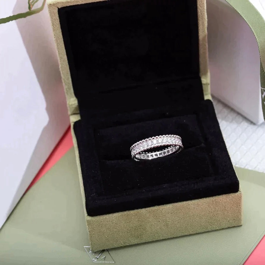 [⭐Seralia]PERLEE DIAMOND SILVER RING