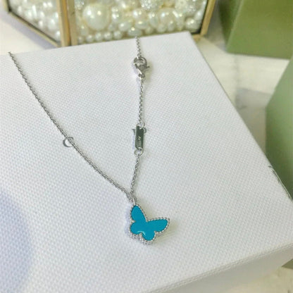[⭐Seralia]BUTTERFLY TURQUOISE BUTTERFLY BRACELET SILVER