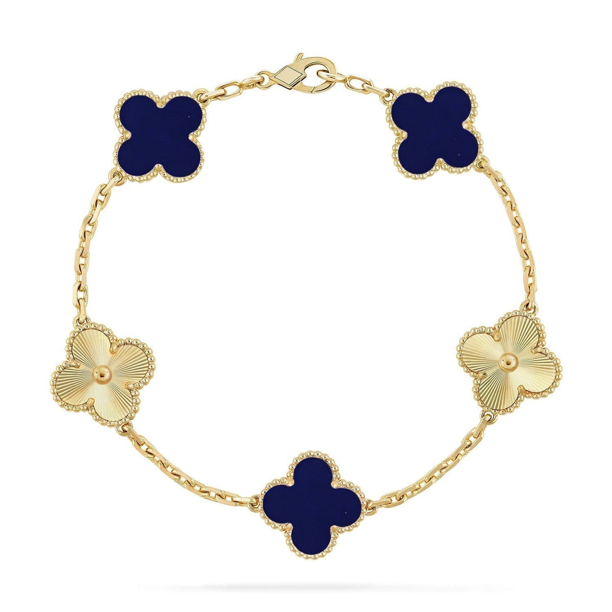 [⭐Seralia]CLOVER 5 MOTIF LAPIS LAZULI BRACELET COLLECTION