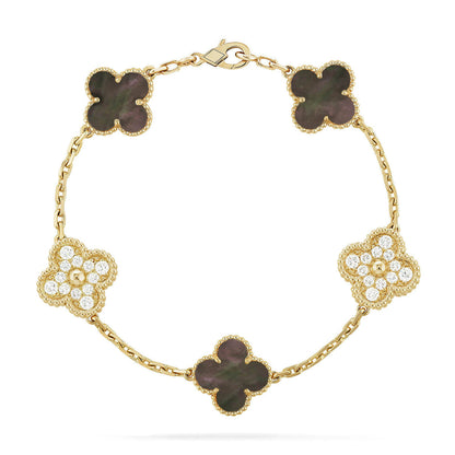[⭐Seralia] CLOVER 5 MOTIF GRAY MOP BRACELET COLLECTION
