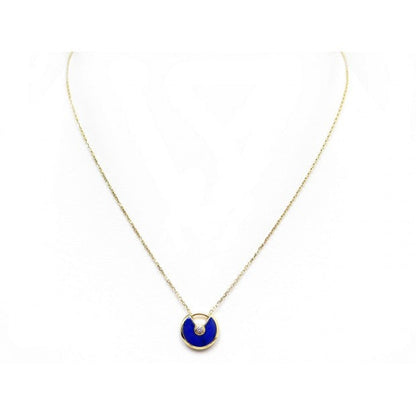 [⭐Seralia]AMULETTE ROSE GOLD AGATE NECKLACE